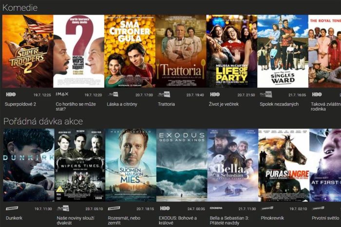 Platforma SledovaniTV nově nabízí videotéku od FilmBoxu